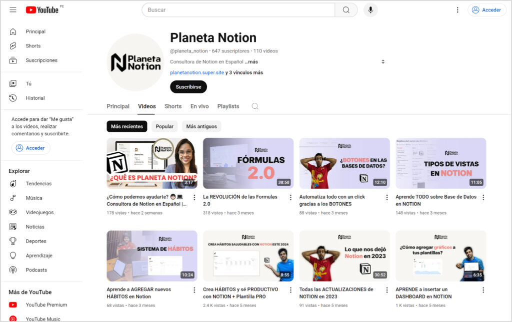 Youtube Nucleo